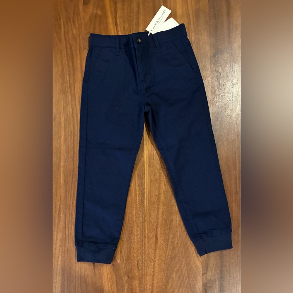 NWT- The Button Twill Jogger by Janie and Jack - Picture 2 of 4